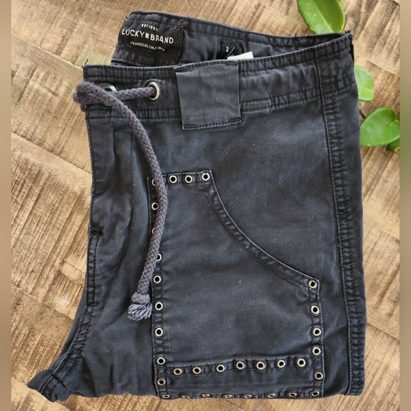 Lucky Brand Studded Cargo Crop Pant - Picture 6 of 12